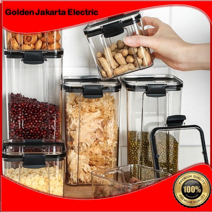 Toples Makanan C90/C91/C92 Storage Jar Tempat Penyimpanan Cereal Food Container