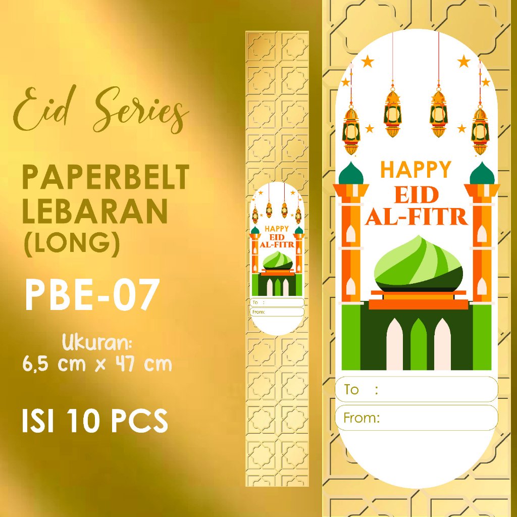 

sleeve lebaran / paperbelt lebaran / paperbelt idul fitri / paper belt hampers / label hampers