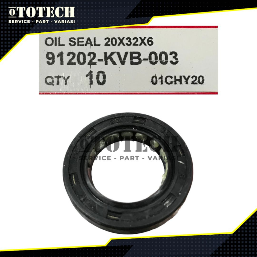 SEAL OIL AHM 20X32X6 VARIO TECHNO 110/BEAT KARBU/SCOOPY OLD 91202-KVB-003