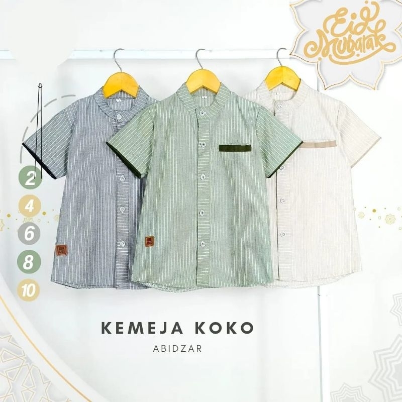 Kemeja Koko Anak Laki Laki Kemko Lebaran Salur Keren Terbaru 2023 Bahan Cotton Oxford Adem Usia 2 3 4 5 6 7 8 9 10 11 12 Tahun