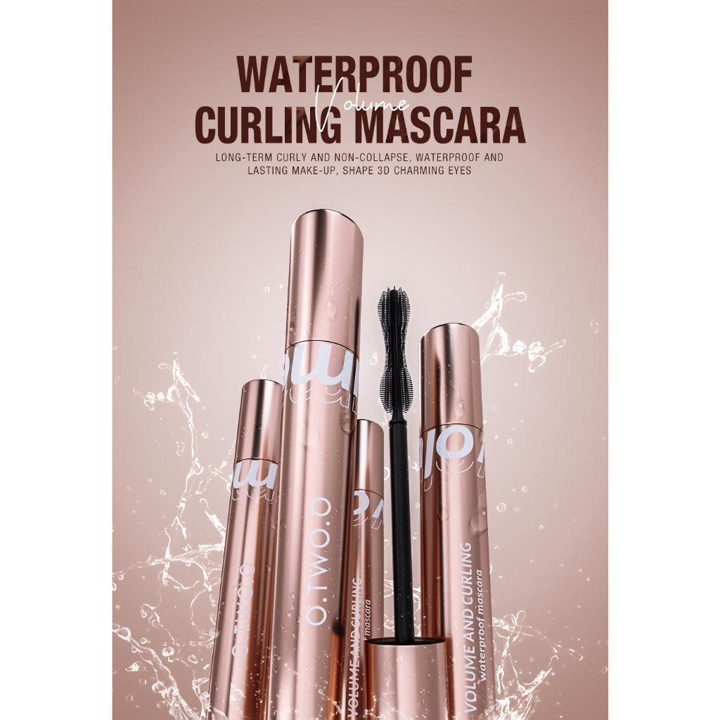 [BPOM] [100%ORI&amp;READY]O.TWO.O Waterproof Mascara Lasting 36H Smudge-proof Eyelash Curling Black Eye Makeup