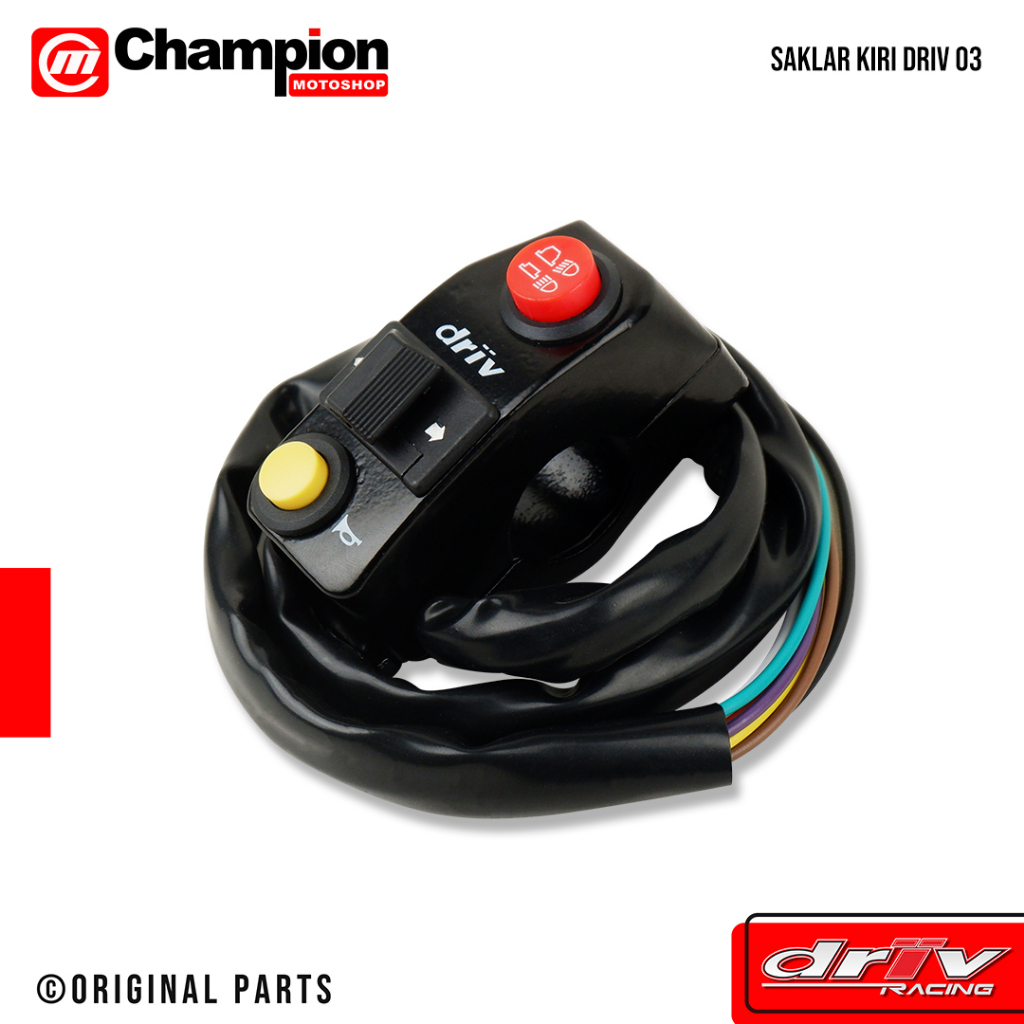 SAKLAR TOMBOL HOLDER SAKLAR KIRI SEIN KLAKSON DIM LAMPU VARIASI UNIVERSAL 03 DRIV