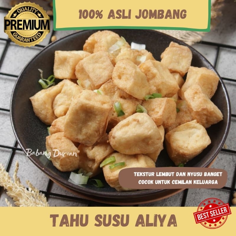 

TAHU SUSU ALIYA ASLI JOMBANG TERENAK 100% JAMINAN KUALITAS DENGAN BAHAN BAHAN PREMIUM DAN PILIHAN