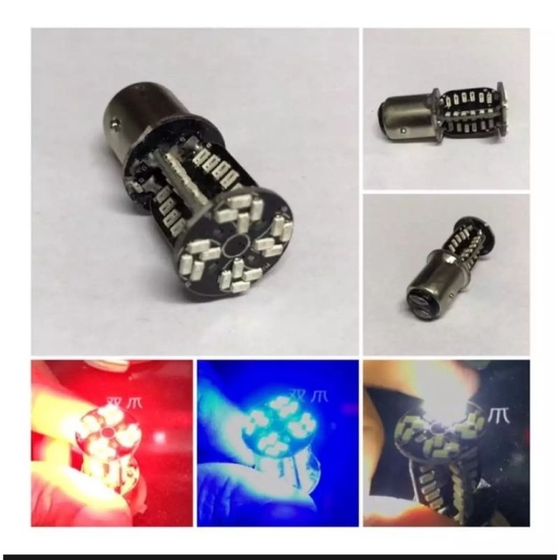 Lampu stop rem putar kedip 64 led universal