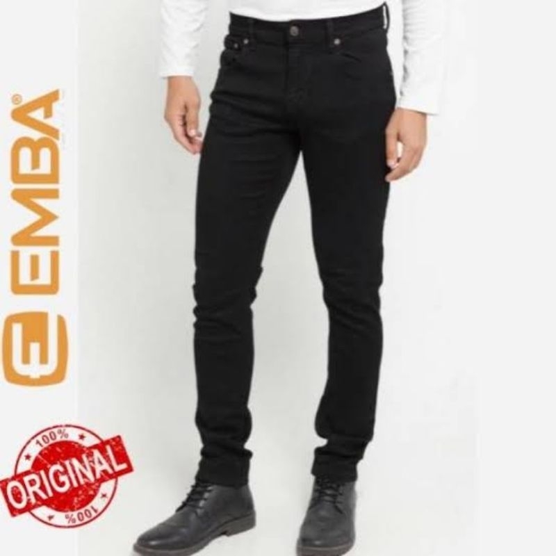 Emba MORGAN SLIM FIT HITAM Size 28