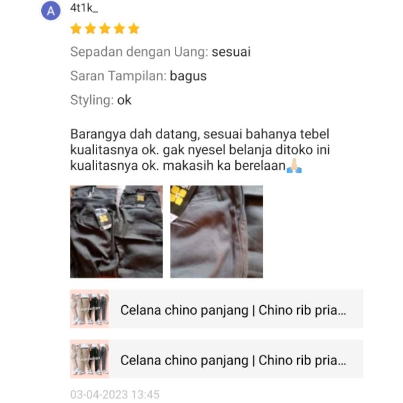 Celana chino panjang | Chino rib pria | celana slimfit karet