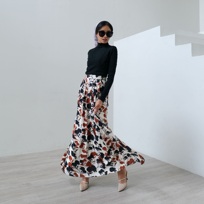 [ Raya Collection ] Dalila Long Flowy Skirt