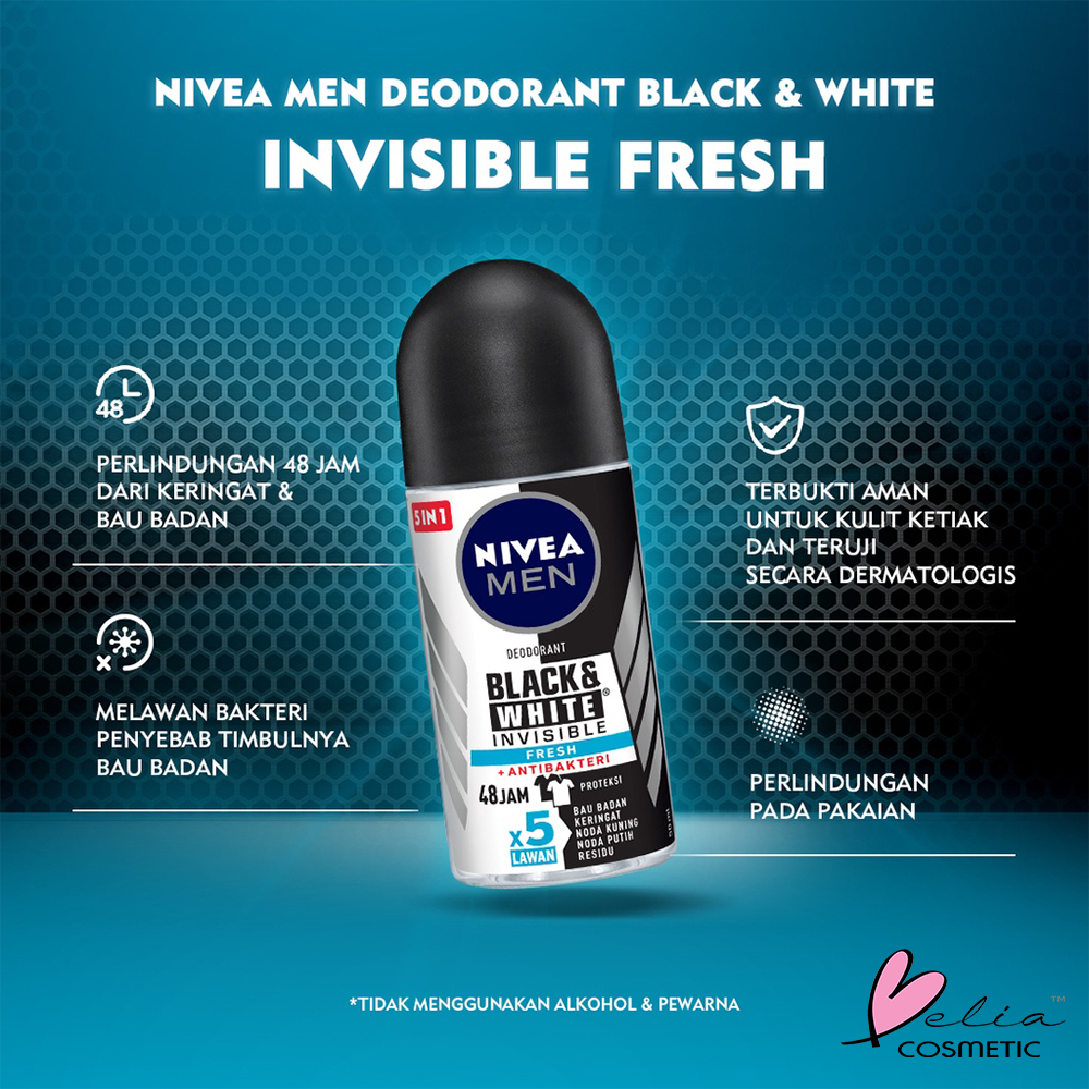 ❤ BELIA ❤ NIVEA Deodorant Full Series Roll On | 25 | 50 | Men | Women | Hijab Deodoran
