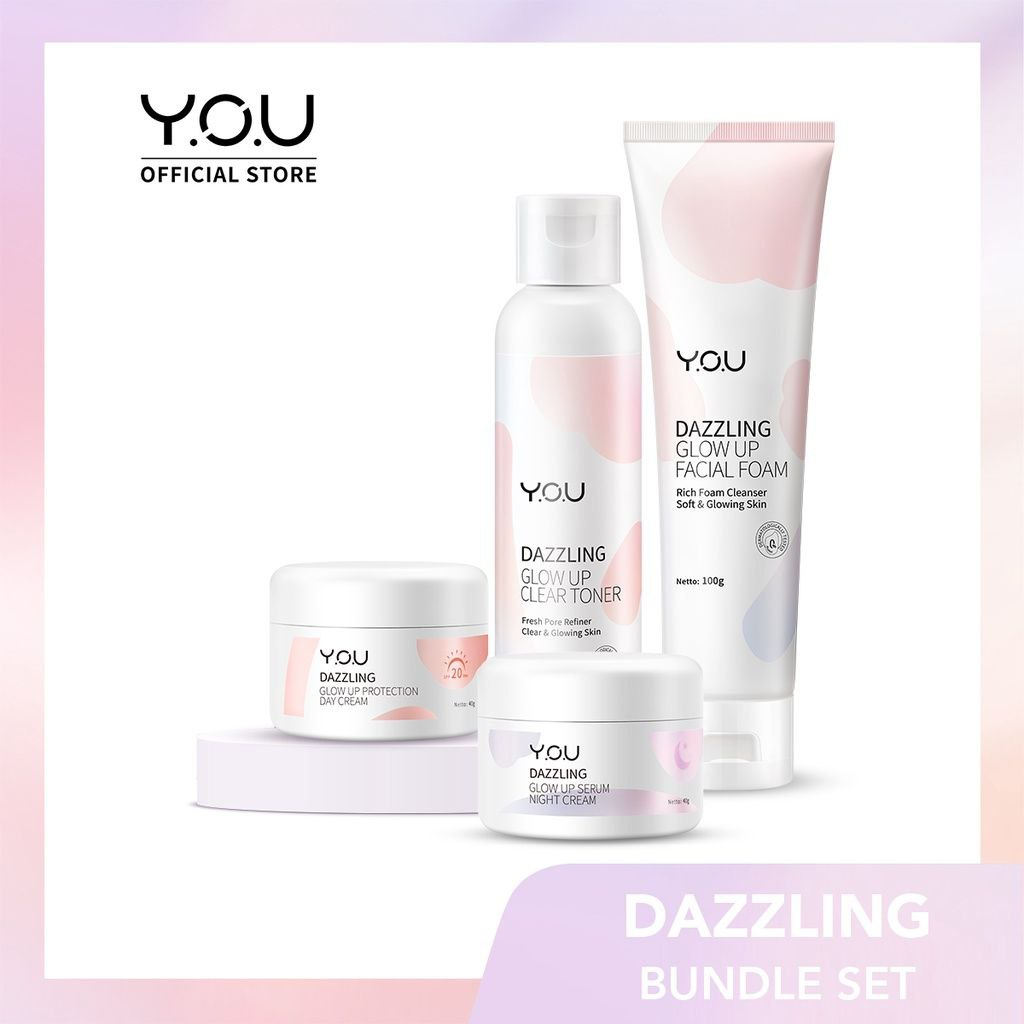 Paket Bundle Set YOU Dazzling Glow Up - Paket Y.O.U Dazzling