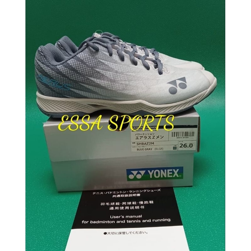 SEPATU BADMINTON YONEX AERUS Z2 BLUE GRAY JP CODE ORIGINAL