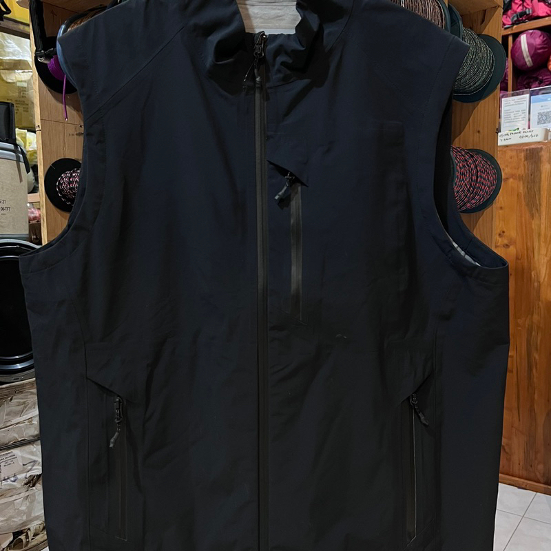 Vineyard Vines Vest Black Rompi Vine Yard Vines Waterproof windproof anti angin anti air hiking ridi