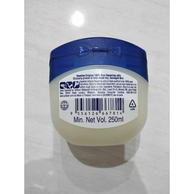 VASELINE Original 100% PURE REPAIRING JELLY 250ML