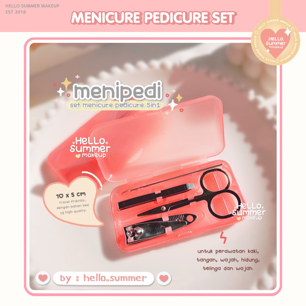 MENIPEDI Set Menicure Pedicure 5in1 Peratawatan Kaki &amp; Kuku