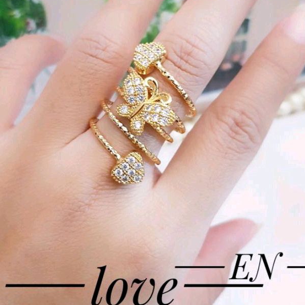 Cincin Lilit Kupu-Kupu Gold Xuping 0304a5