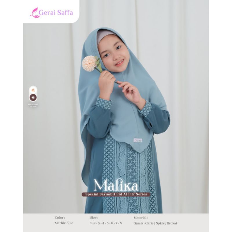 Gamis Koko Sarimbit Malik Malika By Gerai Saffa