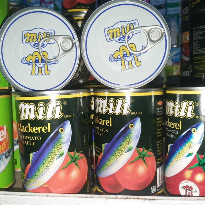 Sarden Mili Mackerel 425 gr - Ikan Kaleng Import Original