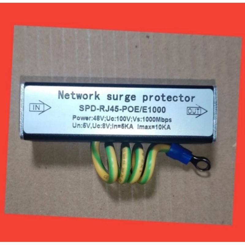 Network Surge Protector anti petir poe 1000 Mbps spd - rj45 -e1000