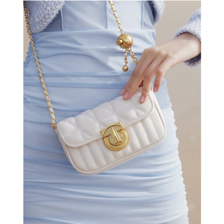 Tas Selempang Kulit Wanita Rantai Luxury Mini Bag JS 8155 import