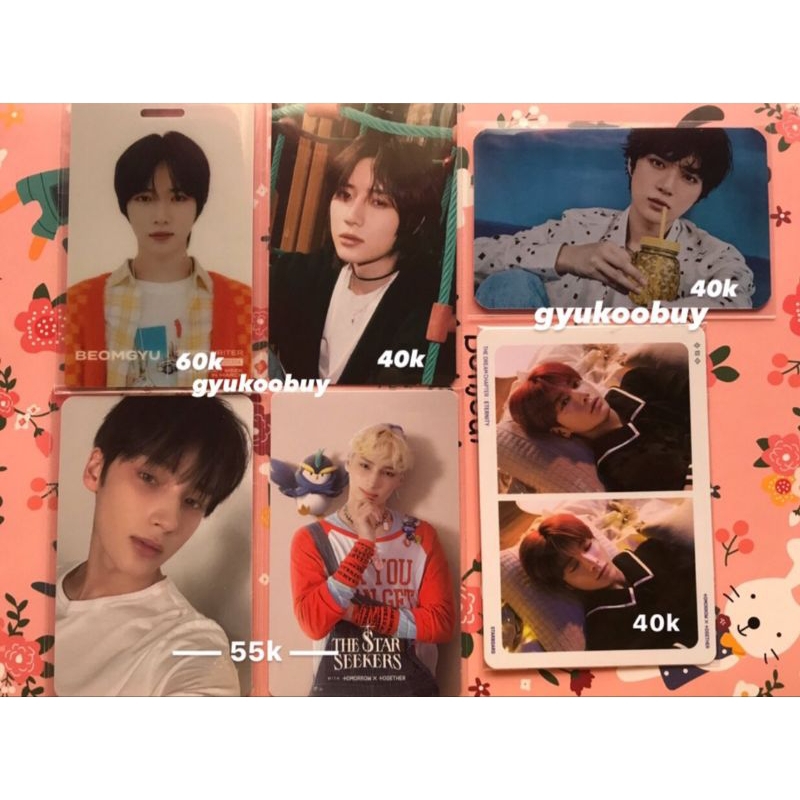 [READY INA] TXT BEOMGYU YOU TCCF FREEZE POB WEVERSE MECIMA MOA PRODUCTION TAEHYUN STARBOARD BOBO YEO
