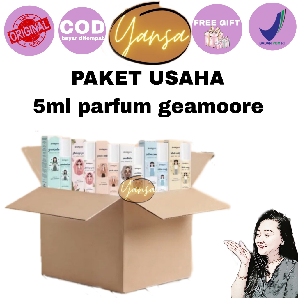 PAKET USAHA PARFUM GEAMOORE addited inspired deo hijab casa sultan