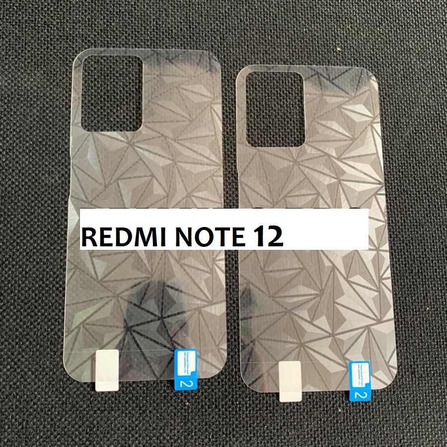 REDMI NOTE 12 NOTE 12 PRO 4G NOTE 12 PRO 5G NOTE 11 NOTE 11 PRO NOTE 11 PRO 5G ANTI GORES BELAKANG SKIN DIAMOND GARSKIN MOTIF 3D SPIRAL SKIN GARSKIN PELINDUNG BELAKANG REDMI NOTE 11 PRO REDMI NOTE 11 PRO 5G