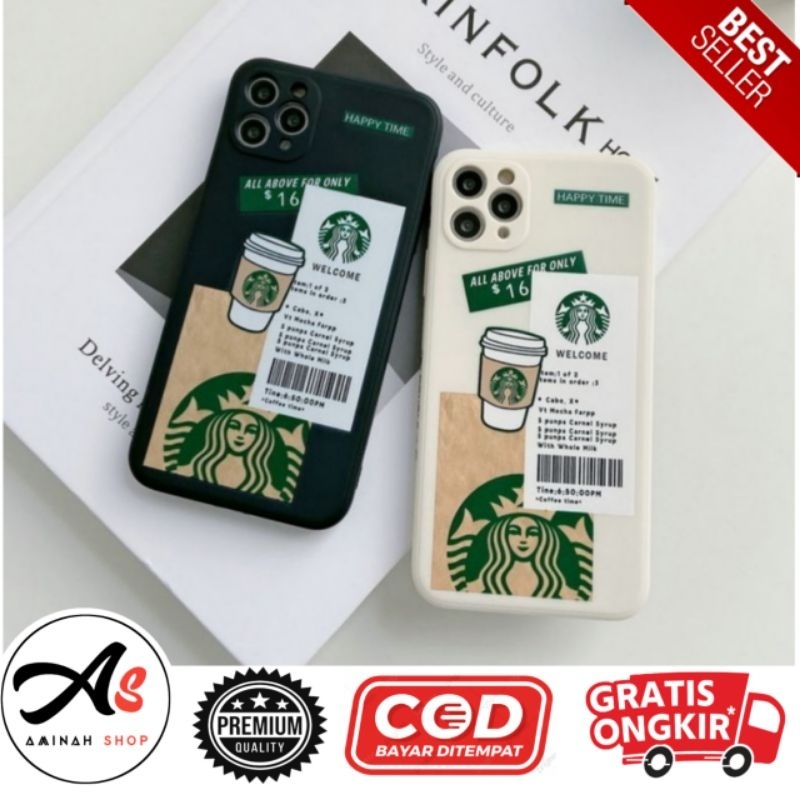 softcase Starbucks Oppo A3S A5S A7 A12 A11K F9 A15 A39 A57 A5 2020 / A9 2020 A52 / A92 A53 / A33  A3