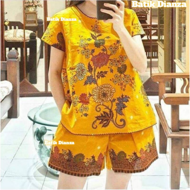 SETELAN BATIK UNGGUL JAYA/SETELAN BATIK CELANA PENDEK