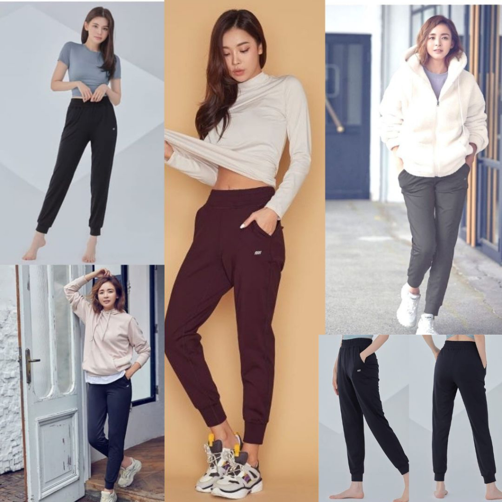 S N N   Metro City  Celana Jogger Wanita Scuba STL  Women Stretch Active Jogger Pants  K.374