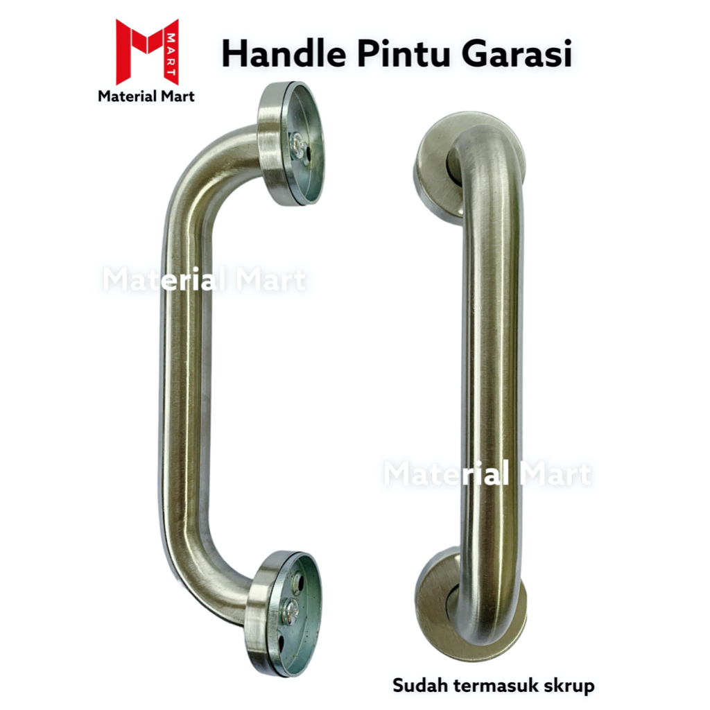 Pull Handle Garasi Stainless | Tarikan Pintu Rumah | Gagang Pintu | Material Mart