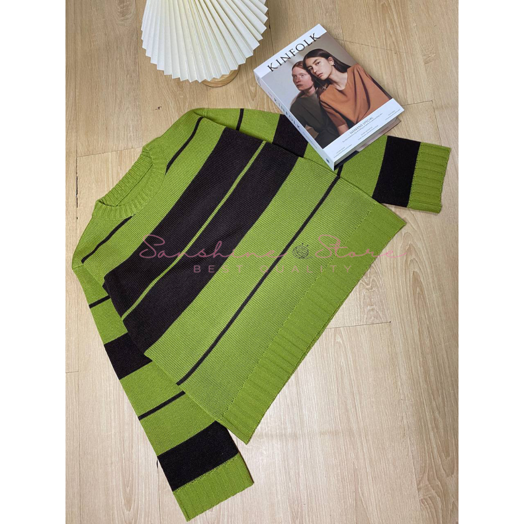 Rin Sweater Rajut Knit Crop Top Premium