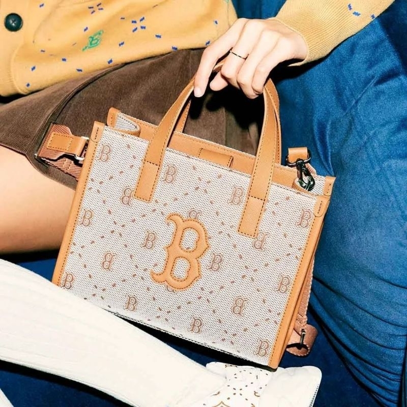 12.12 SALE | MIb BIG DIA MONOGRAM JACQUARD SMALL TOTE BAG