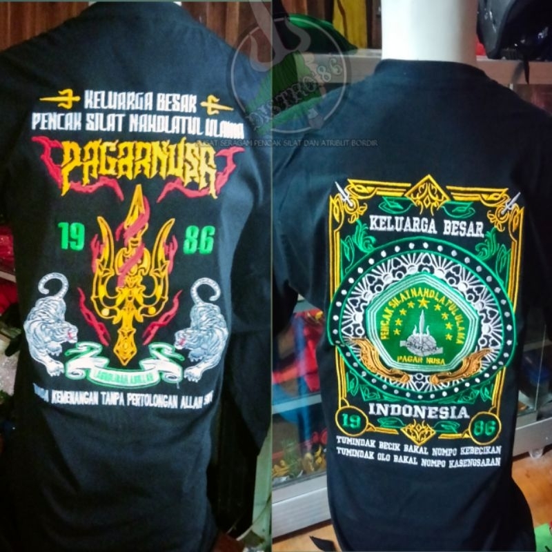 Kaos bordir pagar nusa