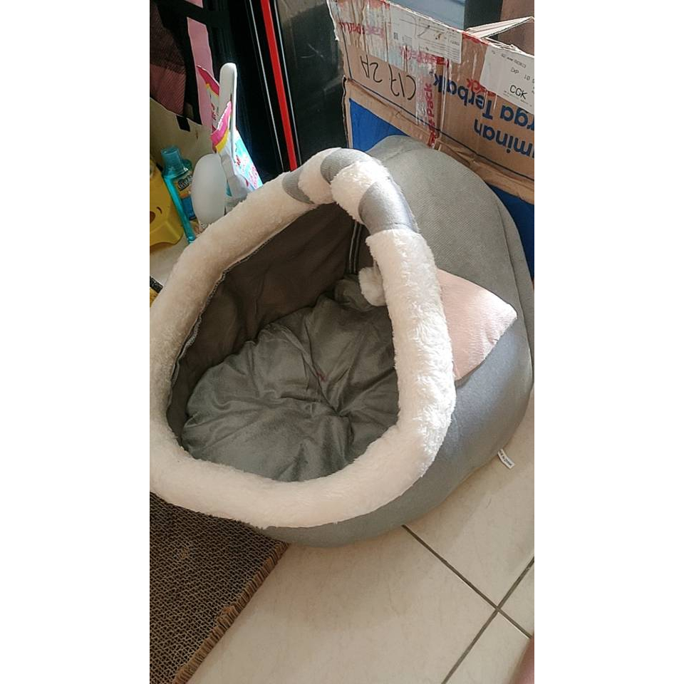 GR4 ORI Tempat tidur kucing peliharaan kesayangan Hachikitty Keranjang Tidur Hewan Kucing Cat House Tent - HTC01 tenda kucing tempat tidur