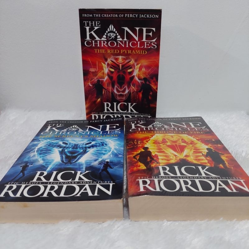[PRELOVED ENGLISH] The Kane Chronicles (The Red Pyramid, The Serpent's Shadow, The Throne of Fire) b