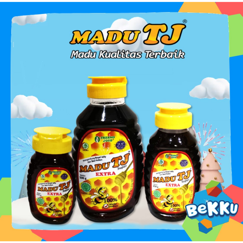 

Madu TJ Super 500gr / Madu Murni Mengandung Royal Jelly Dan Bee Pollen / Bekku