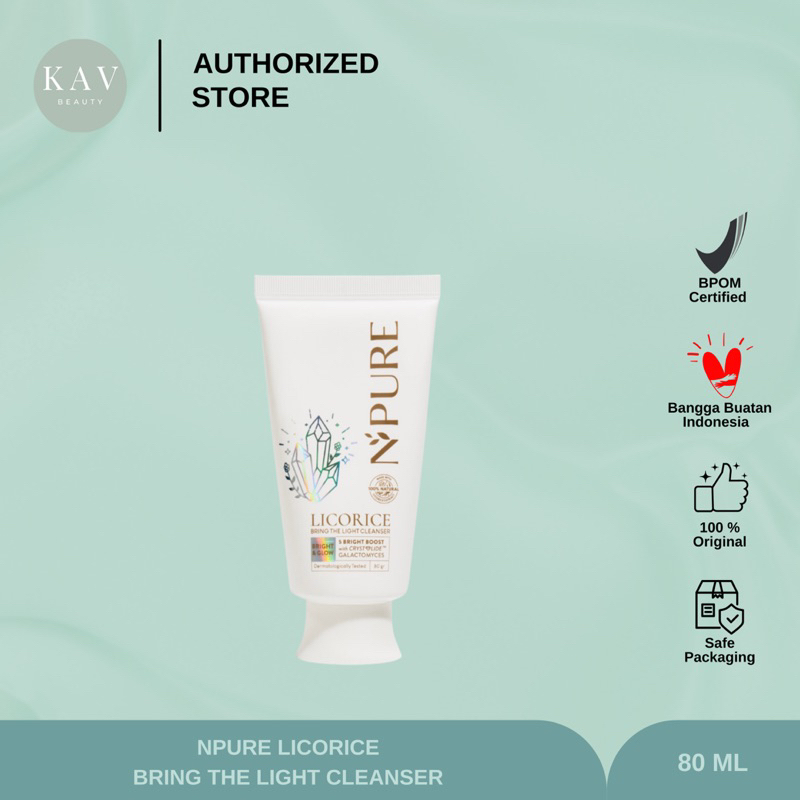 Npure Cleanser Licorice / Sabun Pembersih Muka Cerah Glowing
