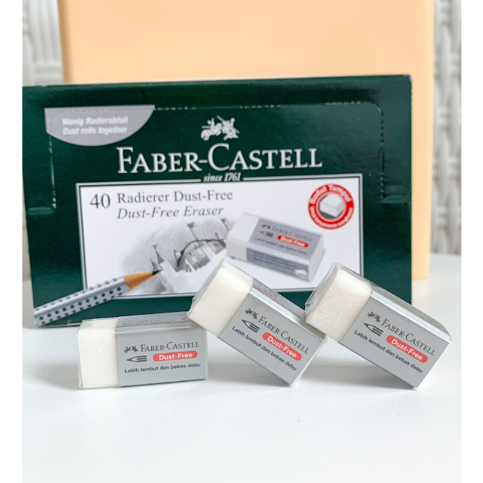 

PENGHAPUS PENSIL FABER CASTELL PUTIH DUST FREE