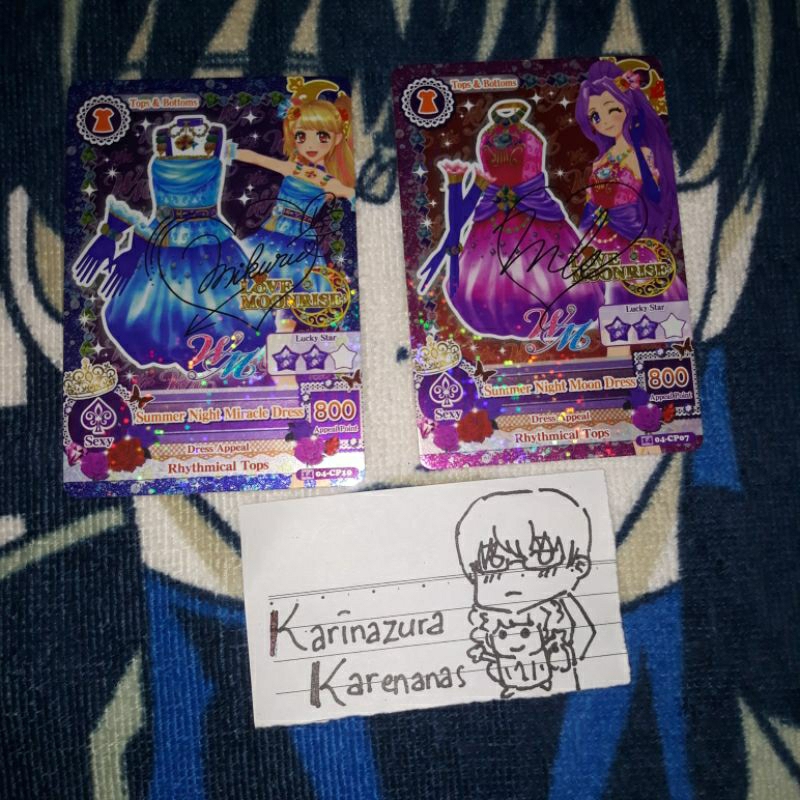 (BACA DESKRIPSI) Kartu Aikatsu Region Indonesia (code: CP) (SET 2) Summer Night Tops (Moon, Miracle)