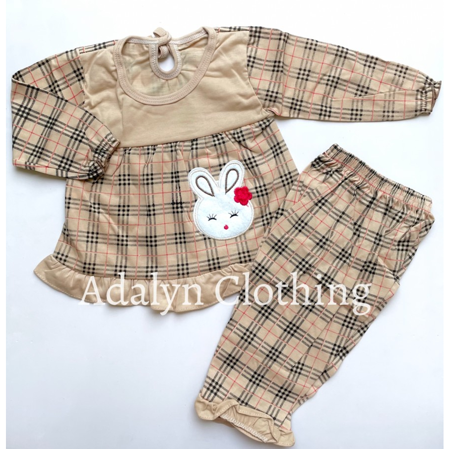 Adalyn Clothing / baju tidur anak 1 -2 tahun / baju tidur bayi / baju bayi murah / piyama anak perem