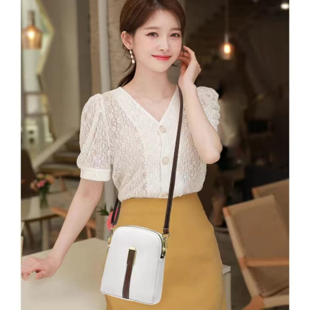 Tas Selempang Dompet Hp Wanita Elegan Fashion Mode Korea High Quality Import