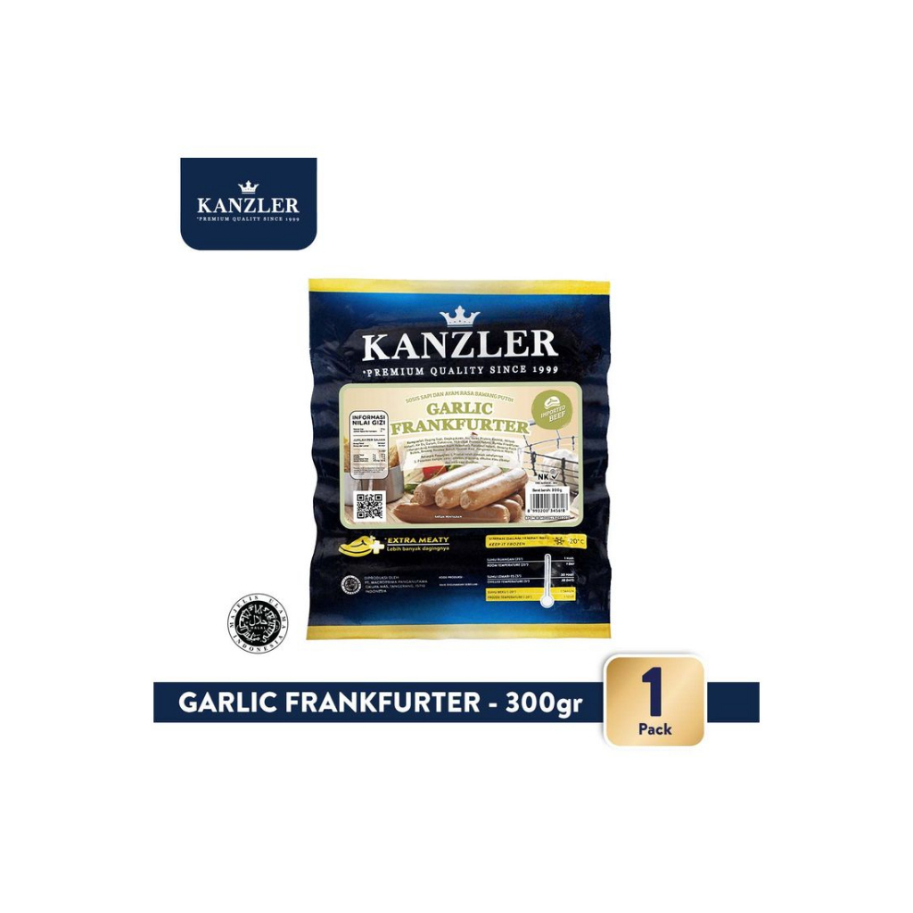 FCW - SOSIS GARLIC FRANKFURTER KANZLER 300 GRAM