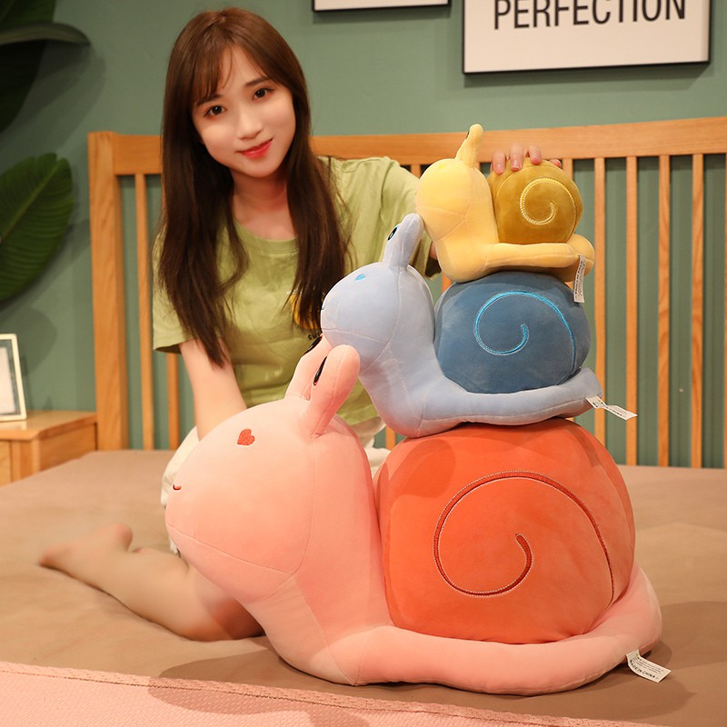 Mainan Anak Kartun Siput Mainan Mewah Yang Indah Hewan Bantal Boneka Lembut Kawaii Siput Boneka Bantal Sofa Lucu Hadiah Ulang tahun anak