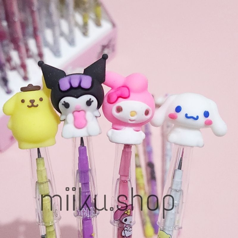 

PENSIL BENSIA / PENSIL SUSUN SANRIO MELODY / POMPOMPURIN / CINNAMOROLL / KUROMI