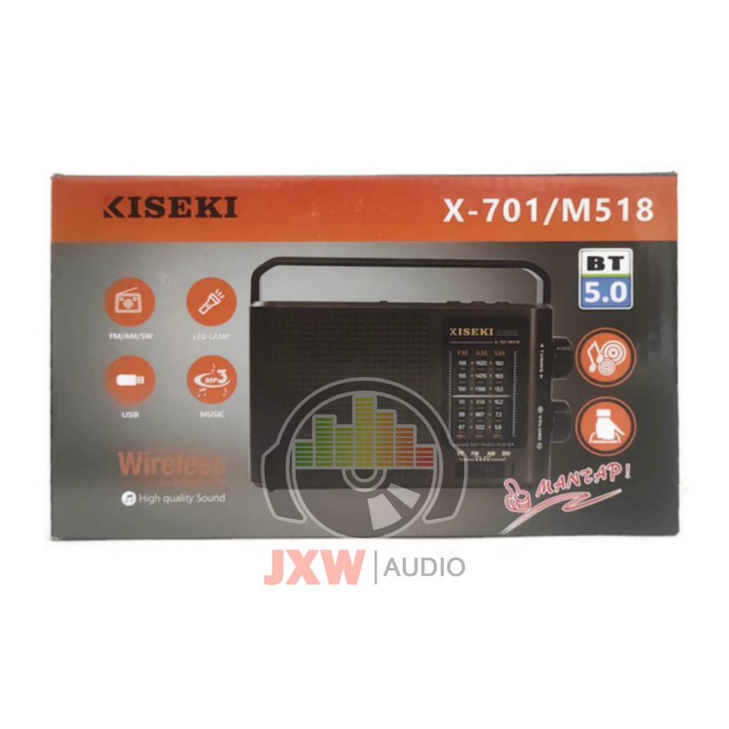 RADIO KISEKI  X-701/M518 BT RADIO SPEAKER PORATBLE SUPER SOUND BLUETOOTH