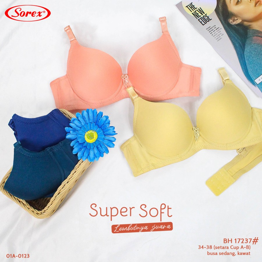 BH BRA SUPER SOFT BUSA SEDANG KAWAT KAIT 2 SOREX 17237