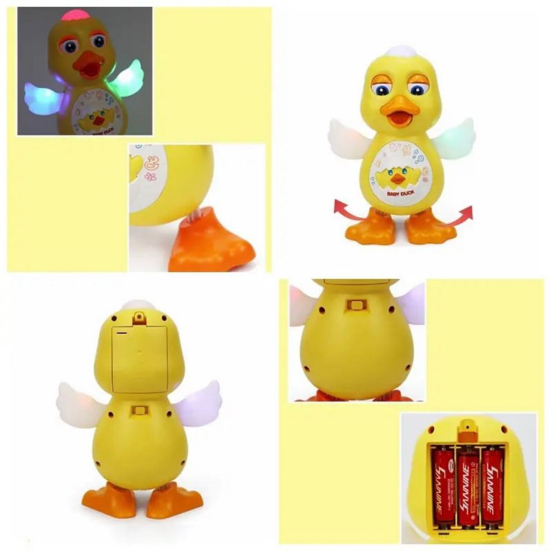 Bayi yang baru lahir bayi artefak membujuk bayi mengangkat kepalanya untuk berlatih menyanyi dan menari mainan robot kelinci selebritas internet