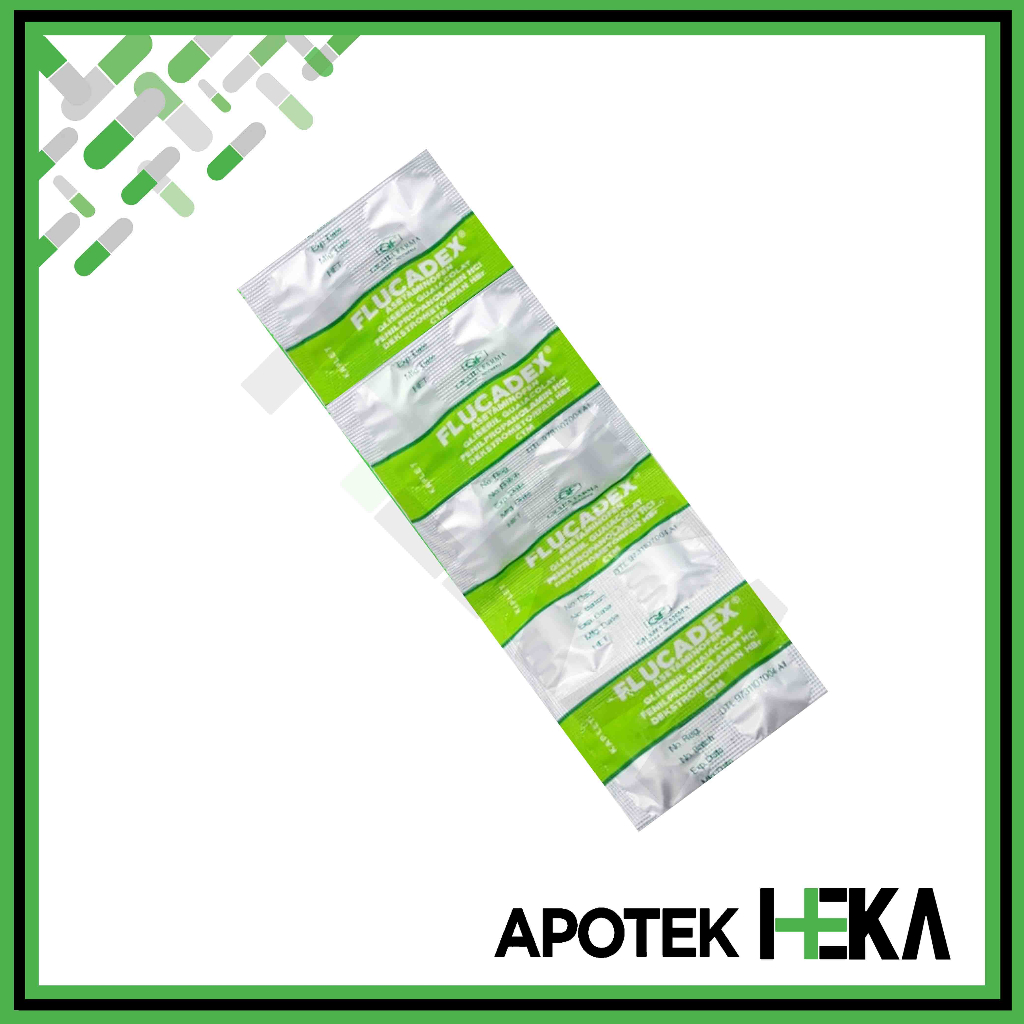 Flucadex Tablet Strip isi 10 Tablet - Obat Batuk Flu Demam (SEMARANG)