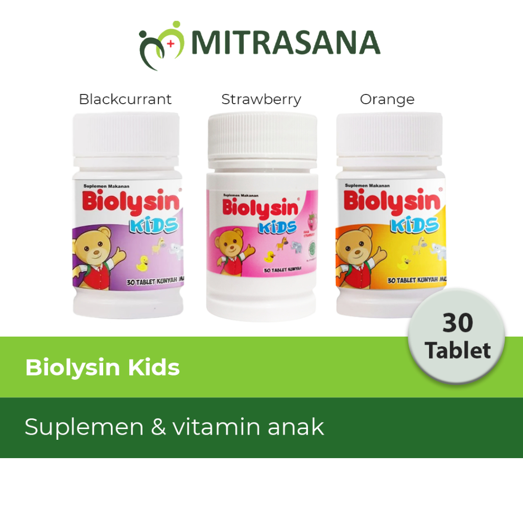 Biolysin Kids 30 Tab - Multivitamin Anak