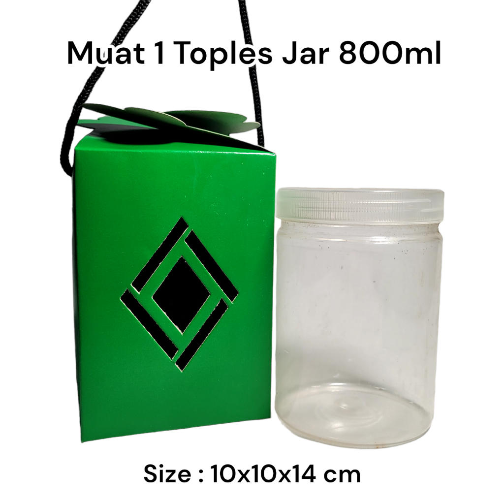 

Dus Box Lotus Medium Muat Toples Tabung Jar 800ml