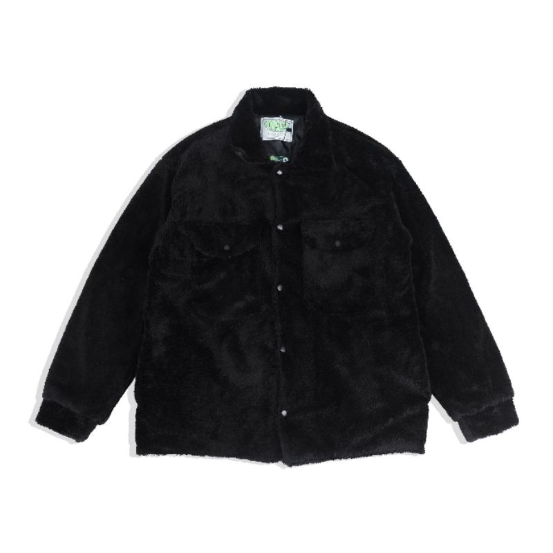 JAKET SHERPA BLACK UNISEX VONSEEY